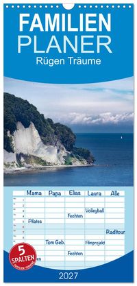 Buch Cover Familienplaner 2027 - Rügen Träume mit 5 Spalten (Wandkalender, 21 x 45 cm) CALVENDO