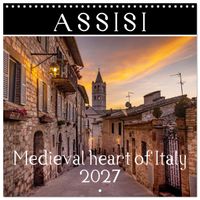 Buch Cover Assisi - Medieval Heart of Italy (Wall Calendar 2027 12 × 12 Inch) CALVENDO 12 Month Wall Calendar