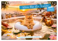 Buch Cover Alles für die Katze - Herrschaft Deluxe mit Charme und Wellness (Tischkalender 2027 DIN A5 quer), CALVENDO Monatskalender