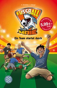 Buch Cover Fußball-Haie: Ein Team startet durch