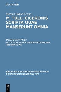 Buch Cover In M. Antonium orationes Philippicae XIV
