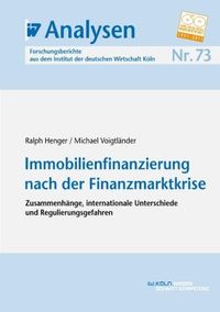 Buch Cover Immobilienfinanzierung nach der Finanzmarktkrise