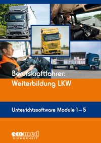 Buch Cover Berufskraftfahrer: Weiterbildung LKW (Unterrichtssoftware Module 1-5)