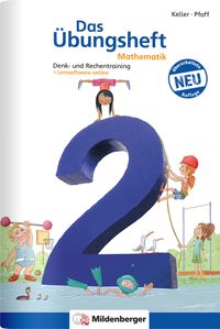 Buch Cover Das Übungsheft Mathematik 2 – Überarbeitete Neuauflage · mit Lernsoftware Mathetiger Basic 2