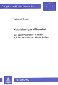 Buch Cover Kolonisierung und Krankheit