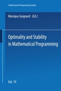 Buch Cover Optimality and Stability in Mathematical Programming