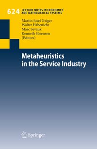Buch Cover Metaheuristics in the Service Industry