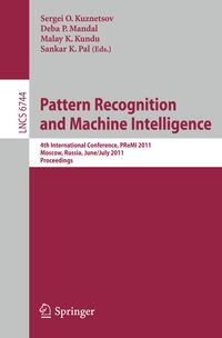 Buch Cover Pattern Recognition and Machine Intelligence