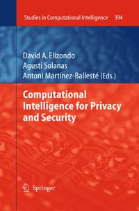 Buch Cover Computational Intelligence for Privacy and Security