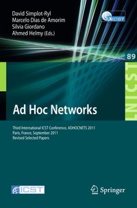 Buch Cover Ad Hoc Networks