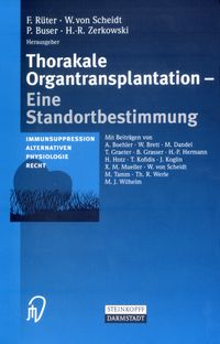 Buch Cover Thorakale Organtransplantation