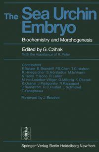 Buch Cover The Sea Urchin Embryo