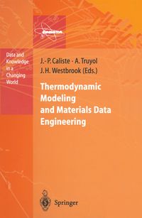 Buch Cover Thermodynamic Modeling and Materials Data Engineering