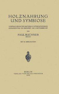Buch Cover Holznahrung und Symbiose
