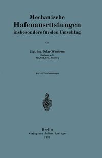 Buch Cover Mechanische Hafenausrüstungen insbesondere für den Umschlag