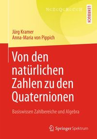 Buch Cover Von den natürlichen Zahlen zu den Quaternionen