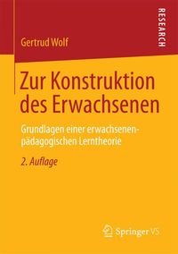 Buch Cover Zur Konstruktion des Erwachsenen