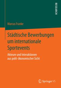 Buch Cover Städtische Bewerbungen um internationale Sportevents