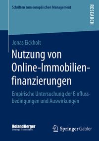 Buch Cover Nutzung von Online-Immobilienfinanzierungen