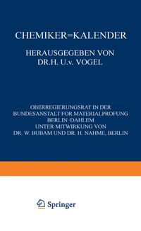 Buch Cover Chemiker-Kalender