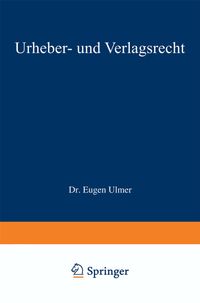 Buch Cover Urheber- und Verlagsrecht
