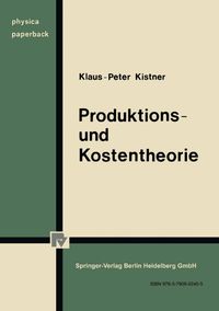Buch Cover Produktions- und Kostentheorie