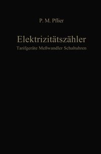Buch Cover Elektrizitätszähler. Tarifgeräte, Meßwandler, Schaltuhren