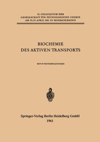 Buch Cover Biochemie des Aktiven Transports