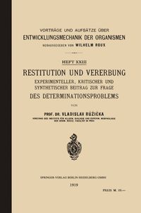 Buch Cover Restitution und Vererbung