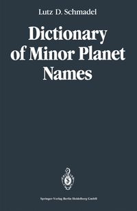 Buch Cover Dictionary of Minor Planet Names