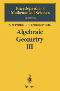 Buch Cover Algebraic Geometry III