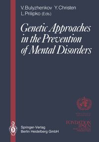 Buch Cover Genetic Approaches in the Prevention of Mental Disorders