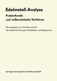 Buch Cover Edelmetall-Analyse