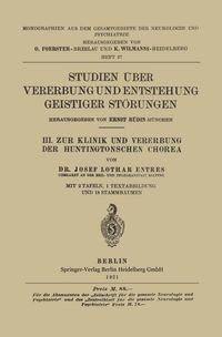 Buch Cover III. Zur Klinik und Vererbung der Huntingtonschen Chorea