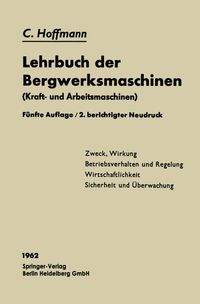 Buch Cover Lehrbuch der Bergwerksmaschinen