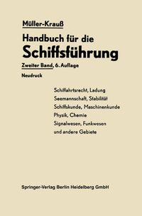 Buch Cover Handbuch für die Schiffsführung