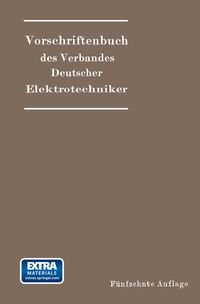 Buch Cover Vorschriftenbuch des Verbandes Deutscher Elektrotechniker