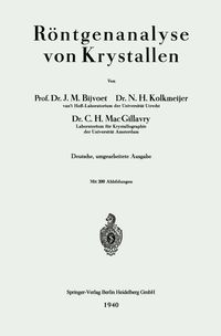Buch Cover Röntgenanalyse von Krystallen
