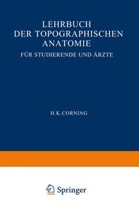 Buch Cover Lehrbuch der topographischen Anatomie für Studierende und Ärzte