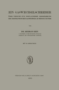 Buch Cover Ein Gaswechselschreiber