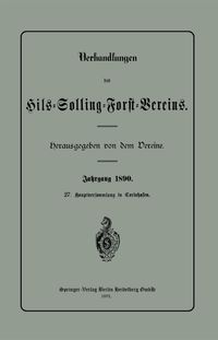Buch Cover Verhandlungen des Hils-Solling-Forst-Vereins