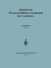 Buch Cover Jahrbuch der Wissenschaftlichen Gesellschaft für Luftfahrt