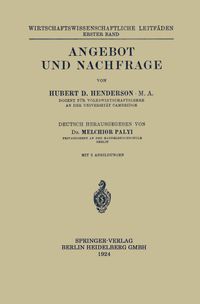 Buch Cover Angebot und Nachfrage