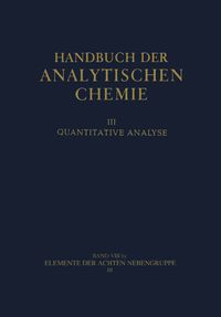 Buch Cover Elemente der achten Nebengruppe