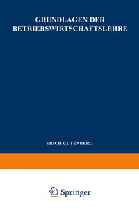 Buch Cover Grundlagen der Betriebswirtschaftslehre