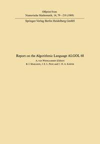Buch Cover Report of Algorithmic Language ALGOL 68