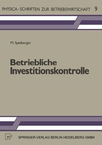 Buch Cover Betriebliche Investitionskontrolle.