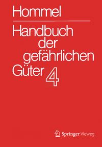 Buch Cover Handbuch der gefährlichen Güter. Band 4: Merkblätter 1206-1612