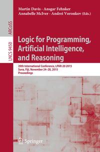 Buch Cover Logic for Programming, Artificial Intelligence, and Reasoning