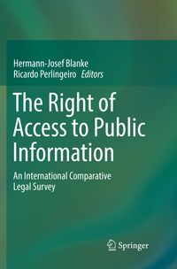 Buch Cover The Right of Access to Public Information